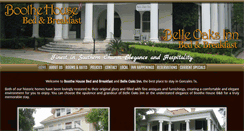 Desktop Screenshot of boothehousebedandbreakfast.com