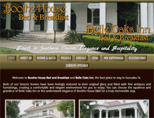 Tablet Screenshot of boothehousebedandbreakfast.com